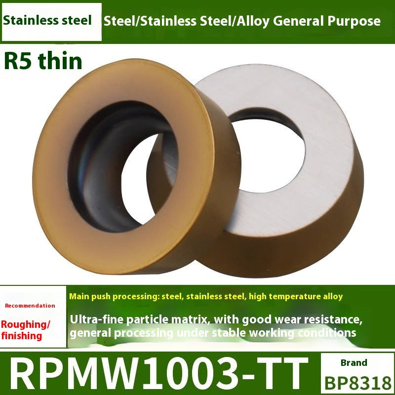 6009 CNC milling inserts RPMW carbide R5 machining center R4 milling machine R6 milling inserts RPMT round cutter grain cutting tools Shandong Denso Pricision Tools Co.,Ltd.